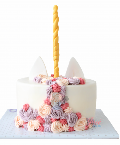 Eenhoorn taart McClan achterkant