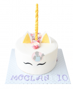 Eenhoorn taart pastelkleuren bestellen