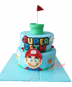 Supermario taart 22 personen