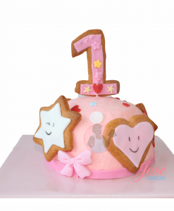 Botercreme meptaart met koek