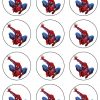 Spiderman eetbare cupcake prints 12