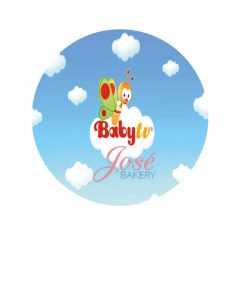 BabyTV taart print 15/20 cm