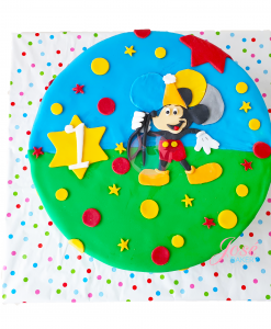 Mickey Mouse taart 14 personen