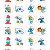 Smurfen cupcake prints 24 stuks
