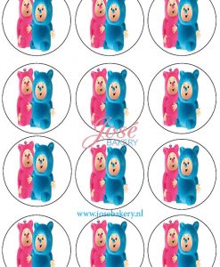 Billy & Bambam cupcake prints 12 stuks