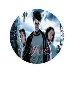Harry Potter taart print 15 cm