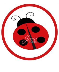 Lieveheersbeestje taart print 20 cm