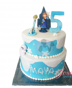 Frozen taart 30 personen incl figuren