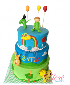 BabyTV taart 40 personen