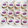 Cars cupcakes met eetbare print