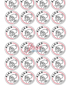 Ajax cupcake prints 24 stuks
