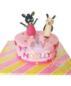 Bing taart roze 8 personen