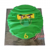 Ninjago taart groen 14 personen