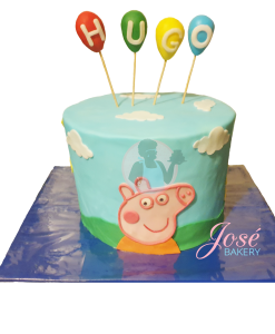 Peppa Pig verjaardagstaart 8 personen