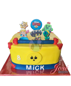 Brawl Stars taart 16 personen