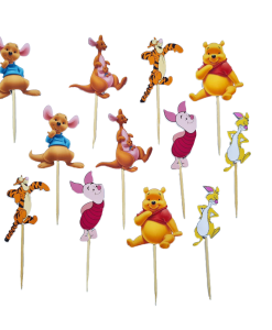 Winnie de Poeh cupcake prikkers